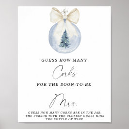 Vrijgezellenfeest raad eens hoeveel kurken Poster