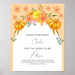 Vrijgezellenfeest raad hoeveel kurken poster