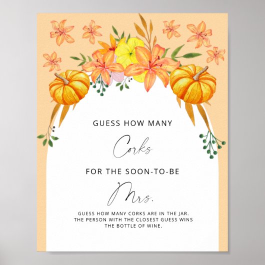 Vrijgezellenfeest raad hoeveel kurken poster (Voorkant)