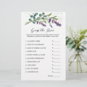 Vrijgezellenfeest Raad Prijs Spel Lavendel Eucalyp Briefpapier (Staand voorkant)