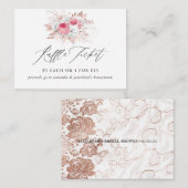 Vrijgezellenfeest Raffle Ticket Informatiekaartje (Voorkant / Achterkant)