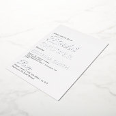 Vrijgezellenfeest Real Silver Foil Uitnodiging (Gedraaid)