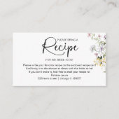 Vrijgezellenfeest Recept Aanvraag Kaart Invoegen (Voorkant)