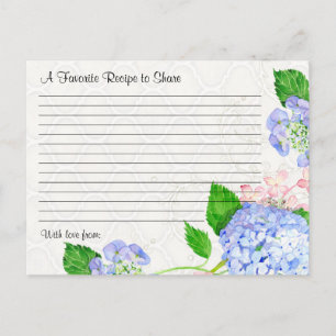 Vrijgezellenfeest Recept Delen Blauwe Hortensia Bl Briefkaart