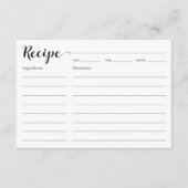 Vrijgezellenfeest Recept Informatiekaartje (Voorkant)