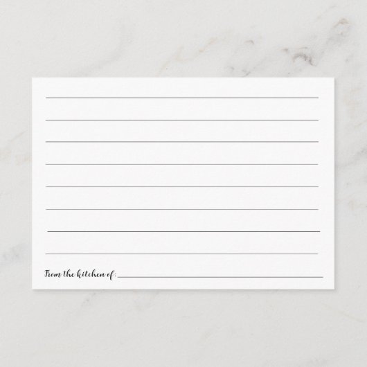 Vrijgezellenfeest Recept Informatiekaartje (Achterkant)