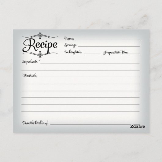 Vrijgezellenfeest Recept Kaart Cupcakes Scrolls Re (Achterkant)