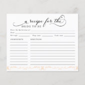 Vrijgezellenfeest Recept Kaart - Een recept voor d (Voorkant)