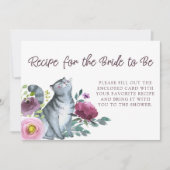 Vrijgezellenfeest Recept Kaart Getting Meowied (Voorkant)