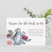 Vrijgezellenfeest Recept Kaart Getting Meowied (Staand voorkant)