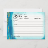 Vrijgezellenfeest Recept Kaart Modern Simple Geode (Voorkant)