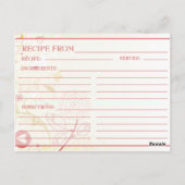 Vrijgezellenfeest Recept Kaarten-  Bloemen Briefkaart (Achterkant)