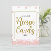 Vrijgezellenfeest Recept Kaarten Teken | Roze en G (Staand voorkant)