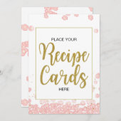 Vrijgezellenfeest Recept Kaarten Teken | Roze en G (Voorkant / Achterkant)