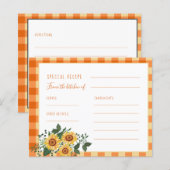 Vrijgezellenfeest receptkaart voor gebrande zonneb (Voorkant / Achterkant)