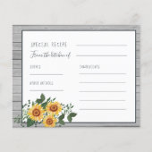 Vrijgezellenfeest receptkaart voor gebrande zonneb (Voorkant)