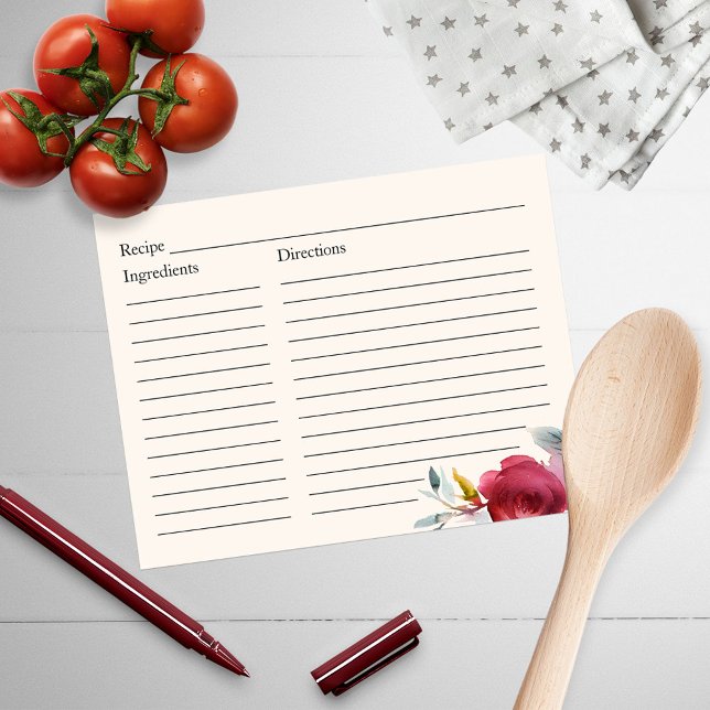 Vrijgezellenfeest Recipe Burgundy Marsala Floral (Creator heeft geüpload)