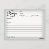 Vrijgezellenfeest Recipe Card Desserts Scroll Retr Briefkaart (Achterkant)