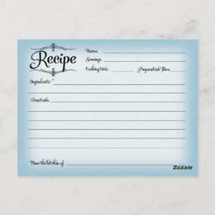 Vrijgezellenfeest Recipe Card Desserts Scroll Retr Briefkaart