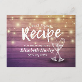 Vrijgezellenfeest Recipe Champagne Glasses Hood Li Briefkaart