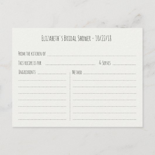 Vrijgezellenfeest Recipe Chic Gold Pineapple Navy  Uitnodiging Briefkaart (Achterkant)