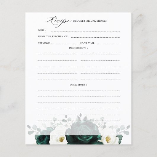 Vrijgezellenfeest Recipe Emerald Greenery Eucalypt (Voorkant)