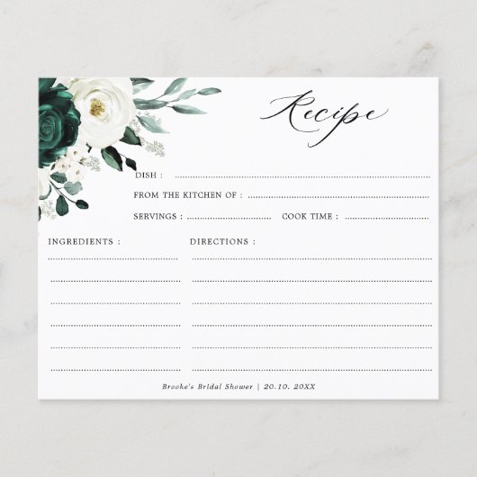 Vrijgezellenfeest Recipe Emerald Greenery Eucalypt (Voorkant)