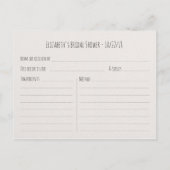 Vrijgezellenfeest Recipe Floral Feather Burgundy R Uitnodiging Briefkaart (Achterkant)