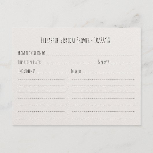 Vrijgezellenfeest Recipe Floral Feather Burgundy R Uitnodiging Briefkaart (Achterkant)