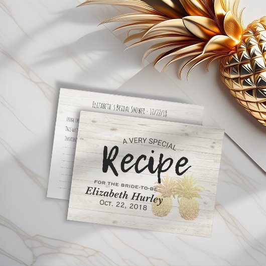 Vrijgezellenfeest Recipe Golden Pananappel Paars H Uitnodiging Briefkaart