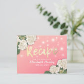 Vrijgezellenfeest Recipe Hydrangea Floral String L Briefkaart (Staand voorkant)