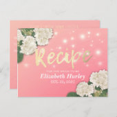 Vrijgezellenfeest Recipe Hydrangea Floral String L Briefkaart (Voorkant / Achterkant)