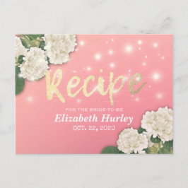 Vrijgezellenfeest Recipe Hydrangea Floral String L Briefkaart