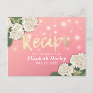 Vrijgezellenfeest Recipe Hydrangea Floral String L Briefkaart