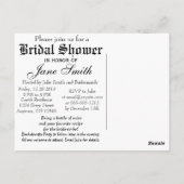 Vrijgezellenfeest Recipe Invitation Briefkaart (Achterkant)