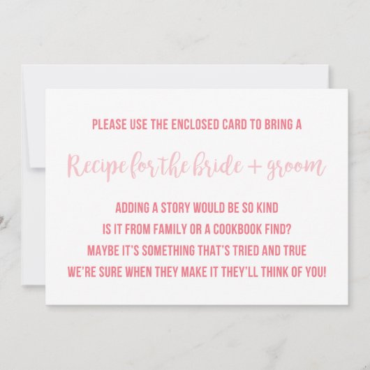 Vrijgezellenfeest Recipe Kaart Gezegde Inschrijvin (Voorkant)