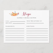 Vrijgezellenfeest Recipe Kaart Herfst Pumpkin herf (Voorkant)