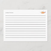 Vrijgezellenfeest Recipe Kaart Herfst Pumpkin herf (Achterkant)