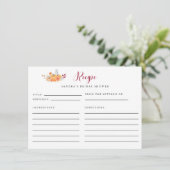 Vrijgezellenfeest Recipe Kaart Herfst Pumpkin herf (Staand voorkant)