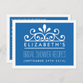 Vrijgezellenfeest Recipe Kaarten Blue Tiara (Voorkant / Achterkant)