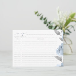 Vrijgezellenfeest Recipe Kards Stusty Blue Gray We