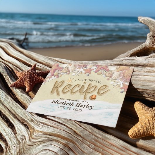 Vrijgezellenfeest Recipe Summer Sandy Beach Starfi Uitnodiging Briefkaart
