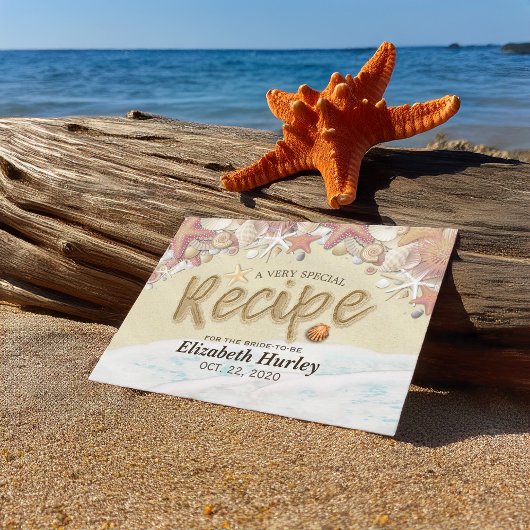 Vrijgezellenfeest Recipe Summer Sandy Beach Starfi Uitnodiging Briefkaart