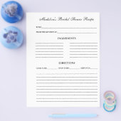 vrijgezellenfeest — Recipsplaat voor Multomappen Flyer (Enkel)