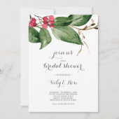 Vrijgezellenfeest Red Berries Holiday Party Waterv Kaart (Voorkant)