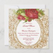  Vrijgezellenfeest Red Rose Lijst Muziekblad Kaart (Achterkant)