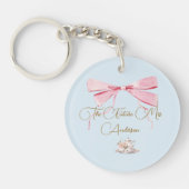 Vrijgezellenfeest Regency Elegant lint Sleutelhanger (Voorkant)