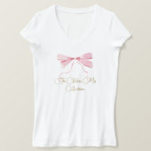 Vrijgezellenfeest Regency Elegant lint T-shirt (Design voorkant)