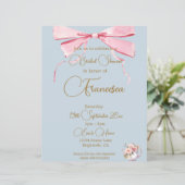 Vrijgezellenfeest Regency Tea Party Elegant Invita (Staand voorkant)