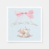 Vrijgezellenfeest Regency Tea Party Elegant Lint Servet (Voorkant)